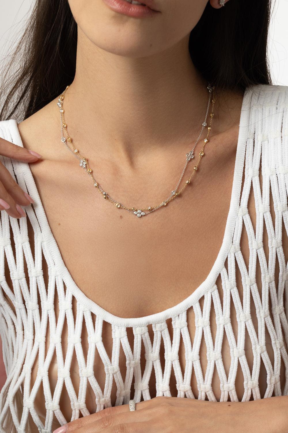 Diamond String Quad Necklace - Image 2