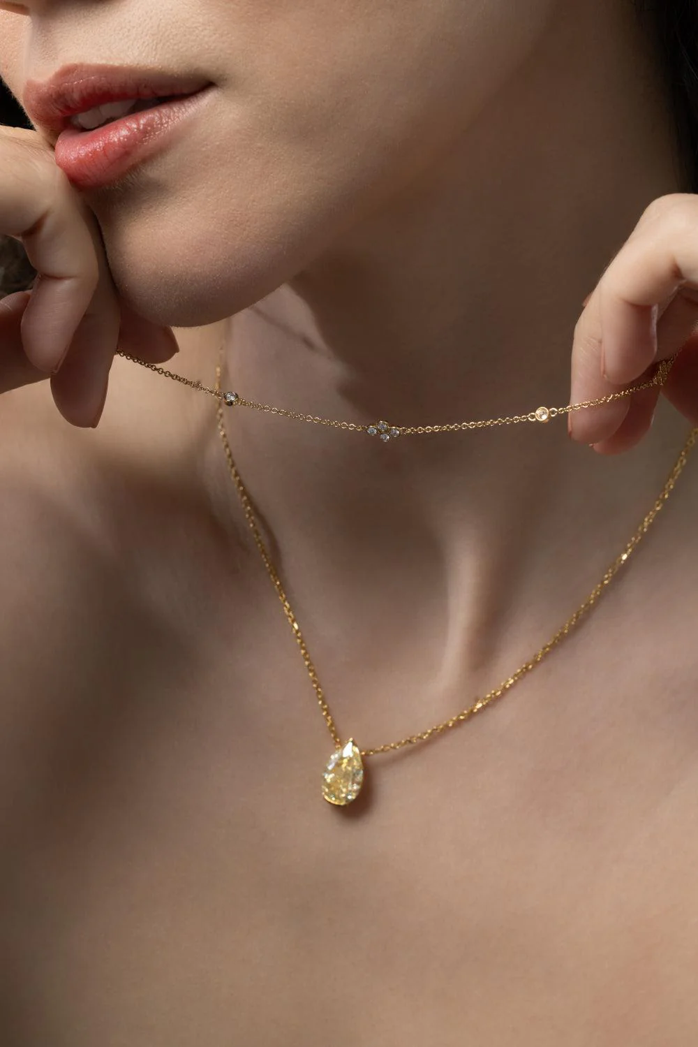 Diamond Strings Quad Necklace - Image 2