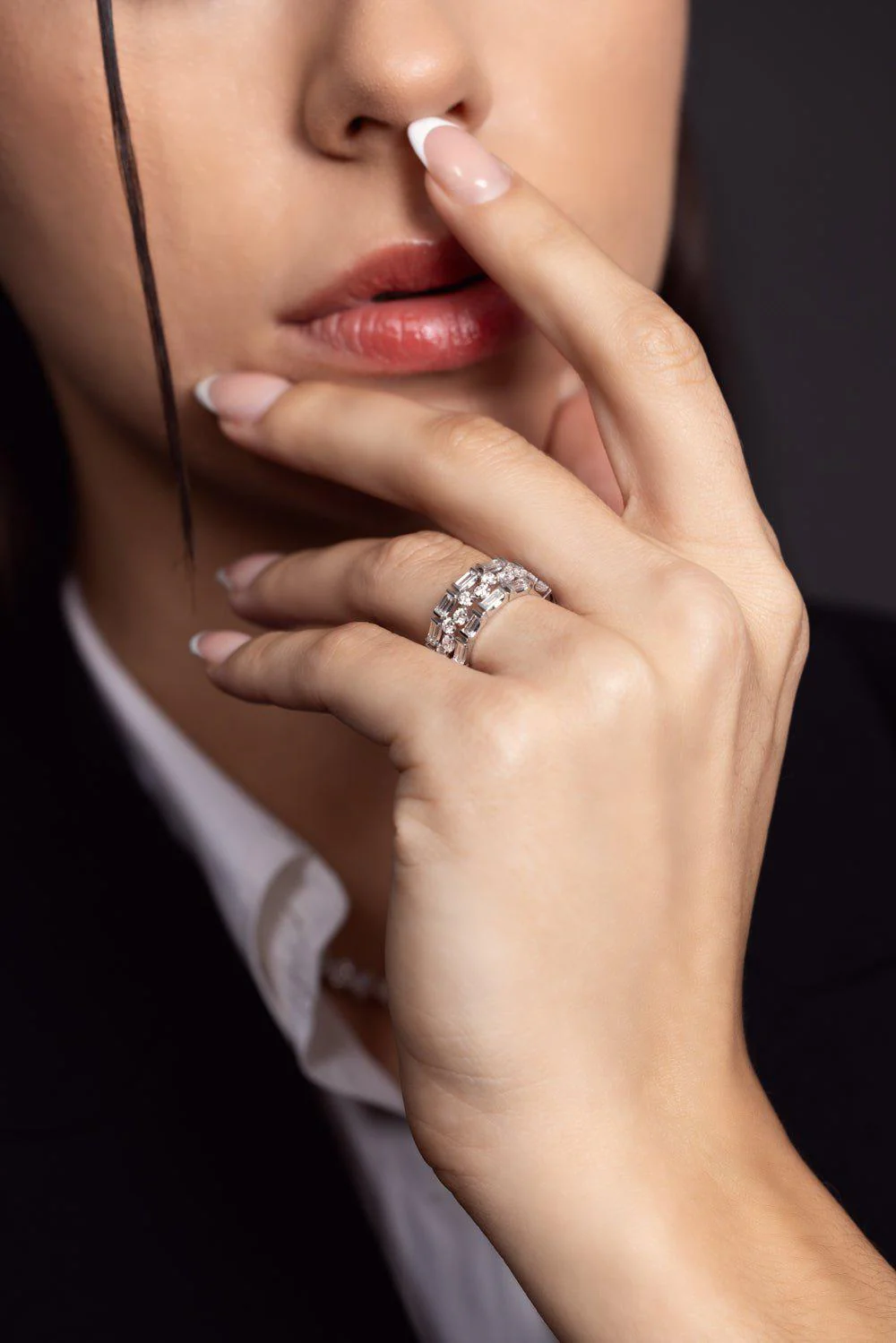 Duet Diamond Band Ring - Image 3