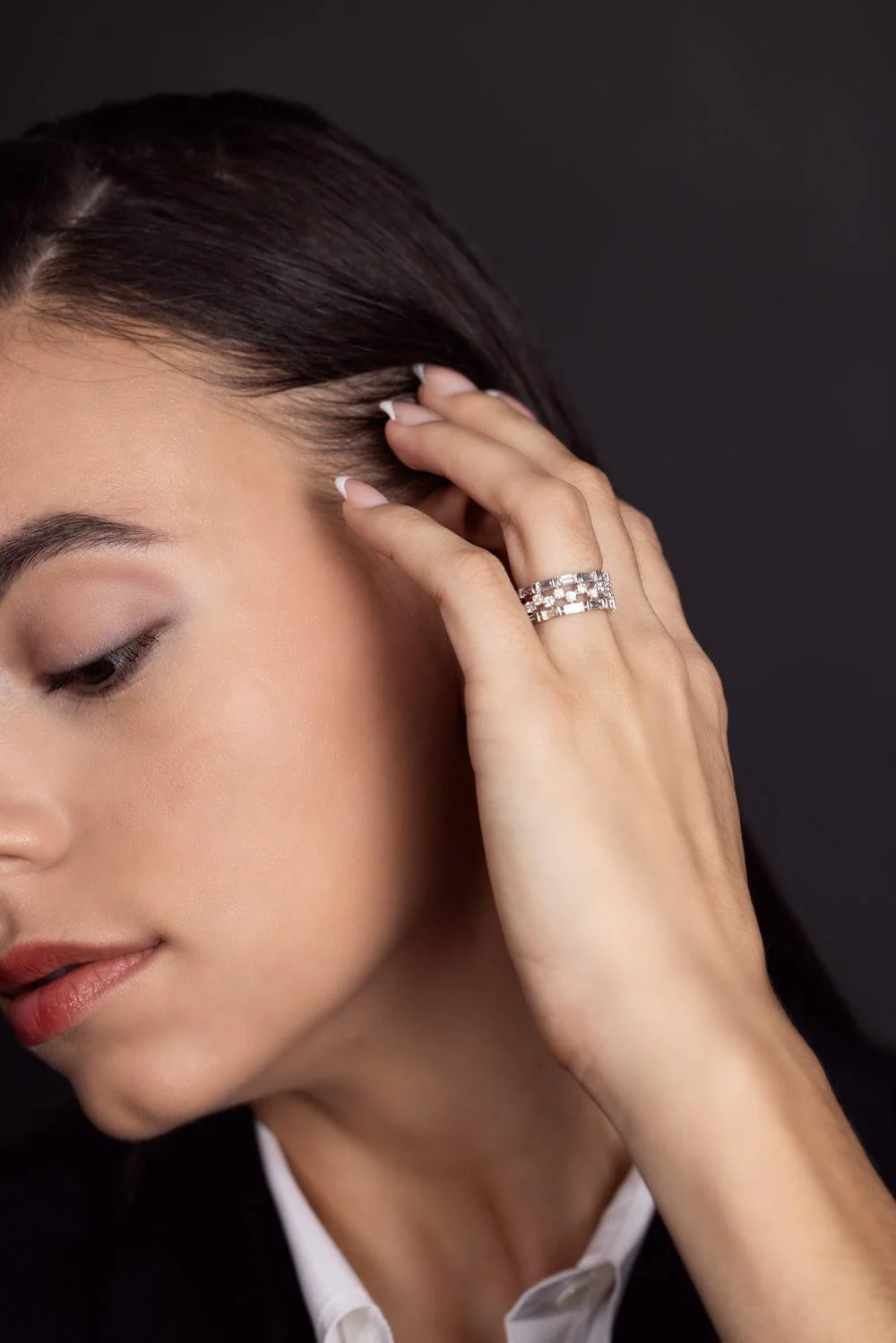 Duet Diamond Band Ring - Image 4