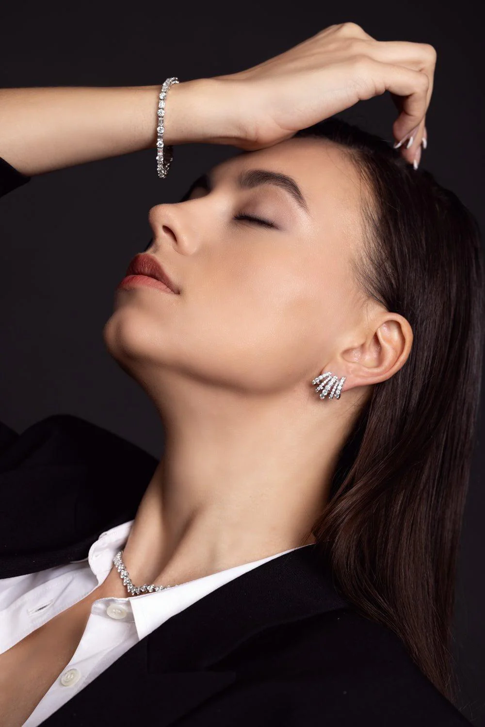 Five Row Cuff Earrings - Image 4