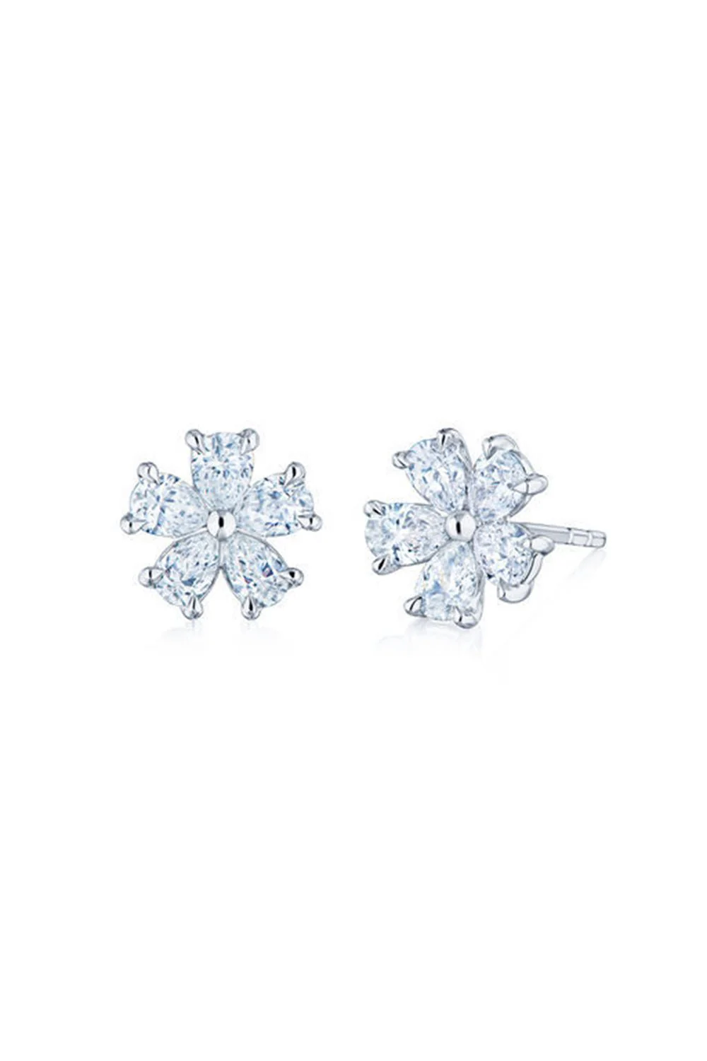 Floral Cluster Stud Earrings