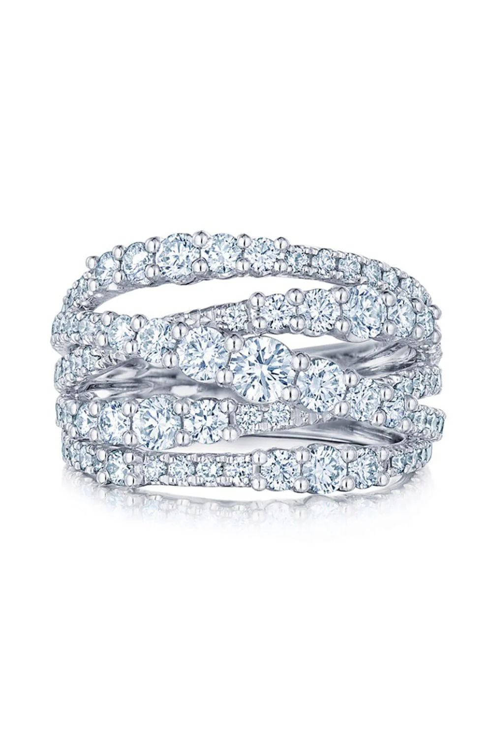 Lyric 5 Row Diamond Ring