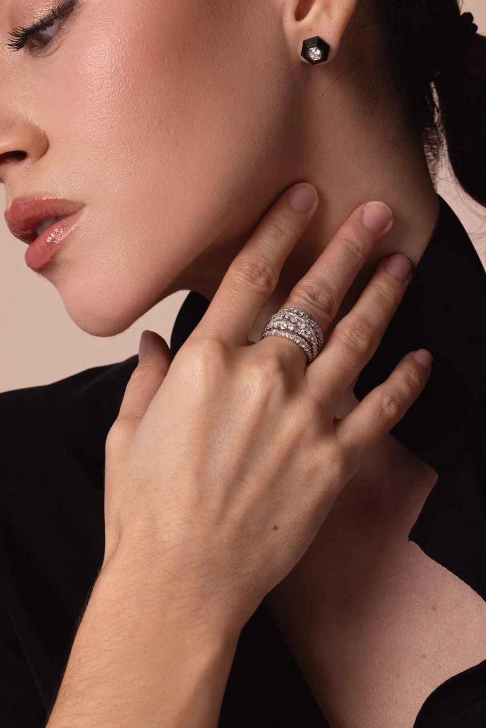 Lyric 5 Row Diamond Ring - Image 2