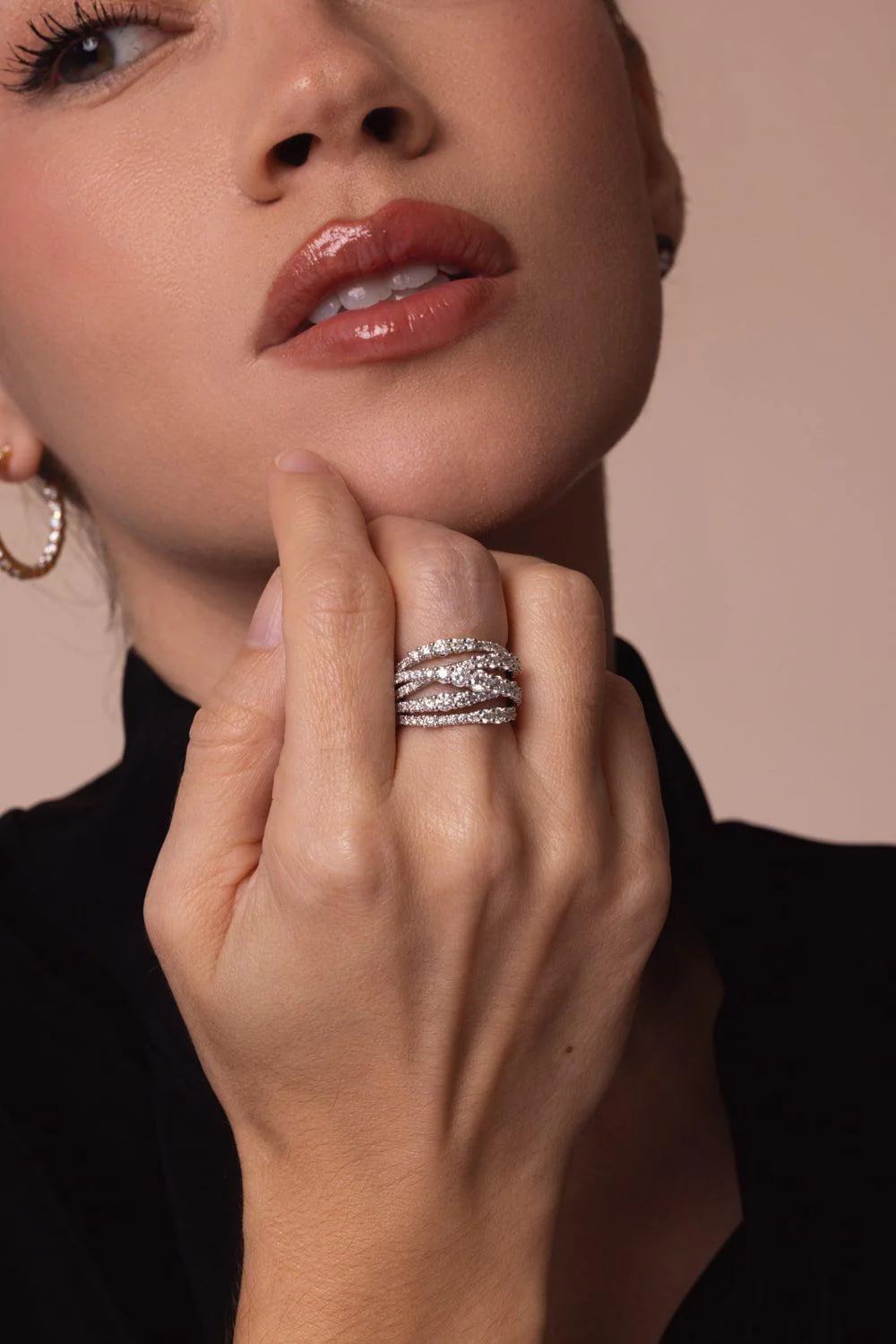 Lyric 5 Row Diamond Ring - Image 3