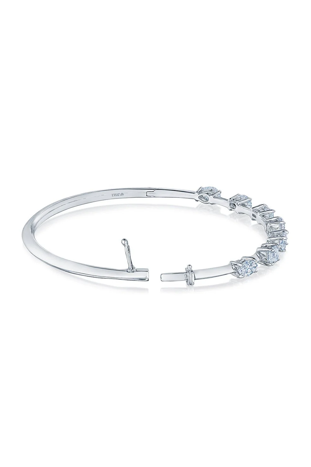 Mixed Shape Diamond Bangle - Image 5