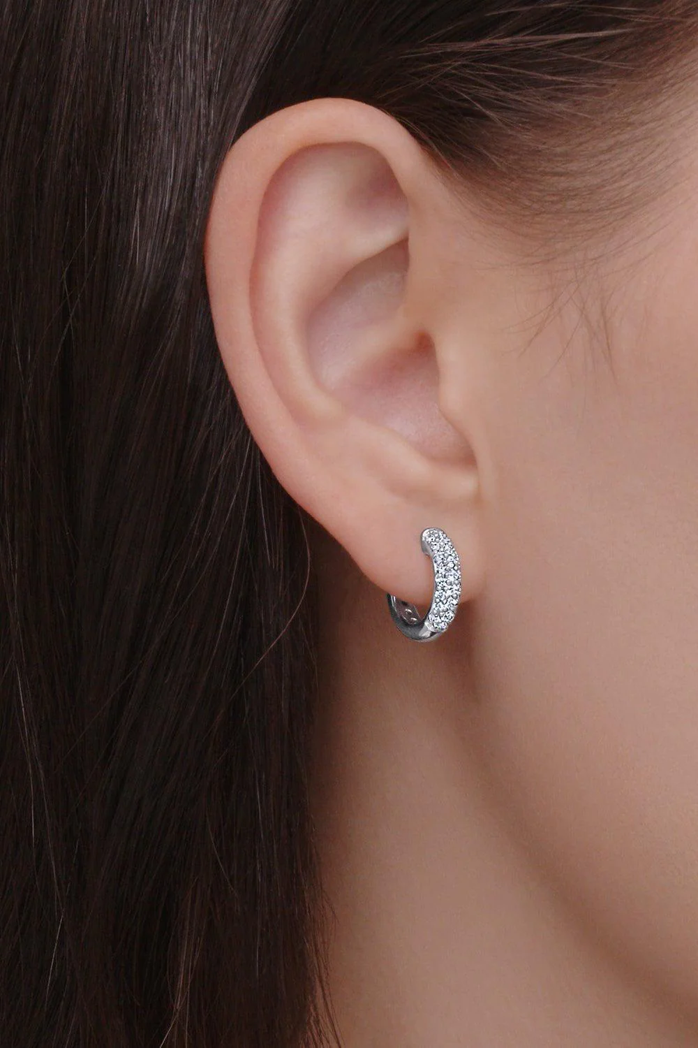 Moonlight Petite Hoop Earrings - Image 2