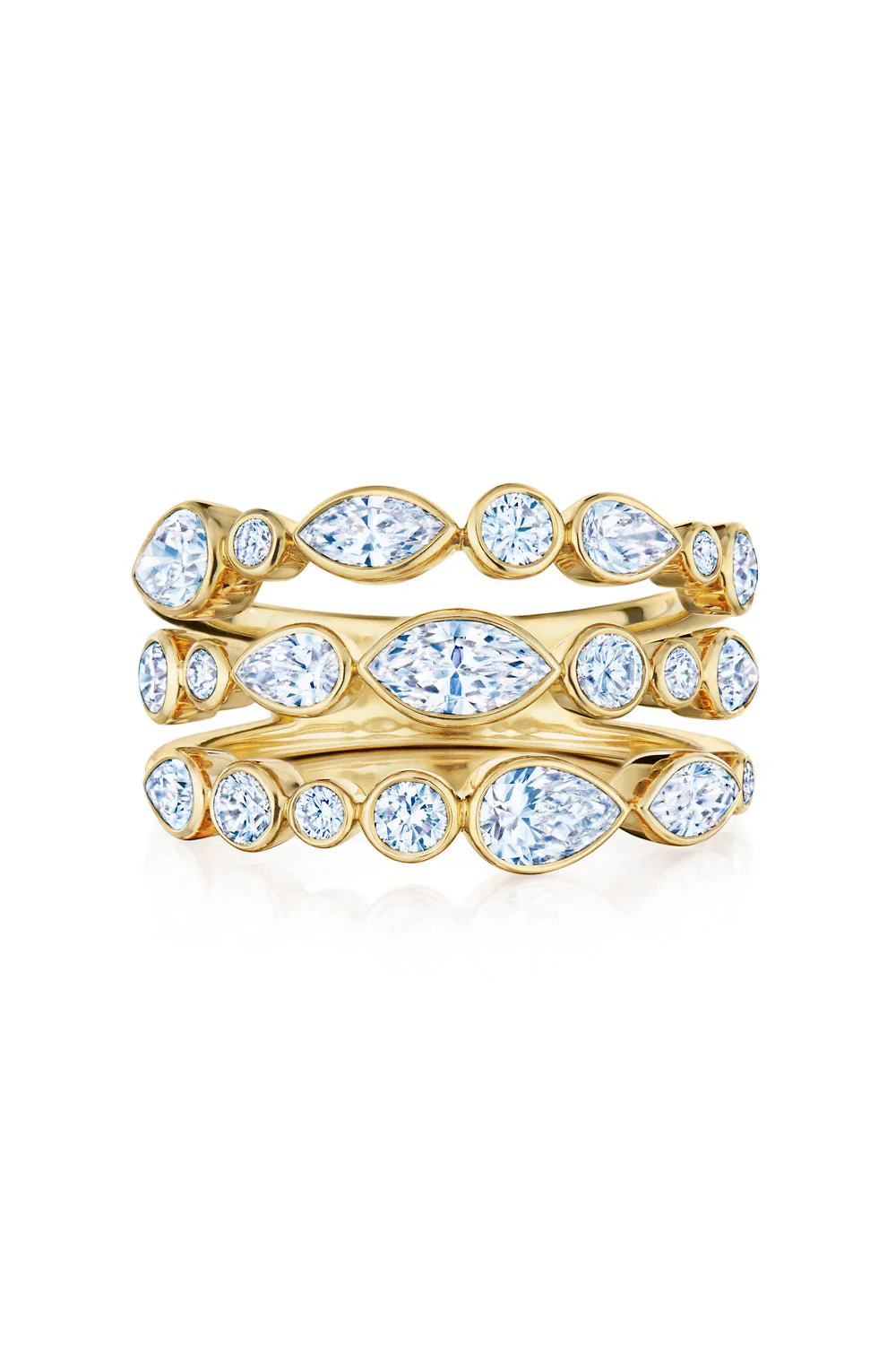 Portofino 3-Row Ring