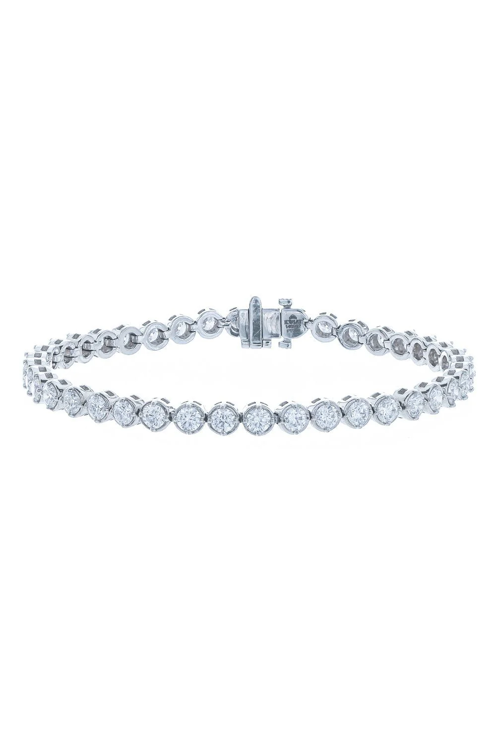 Round Diamond Line Bracelet
