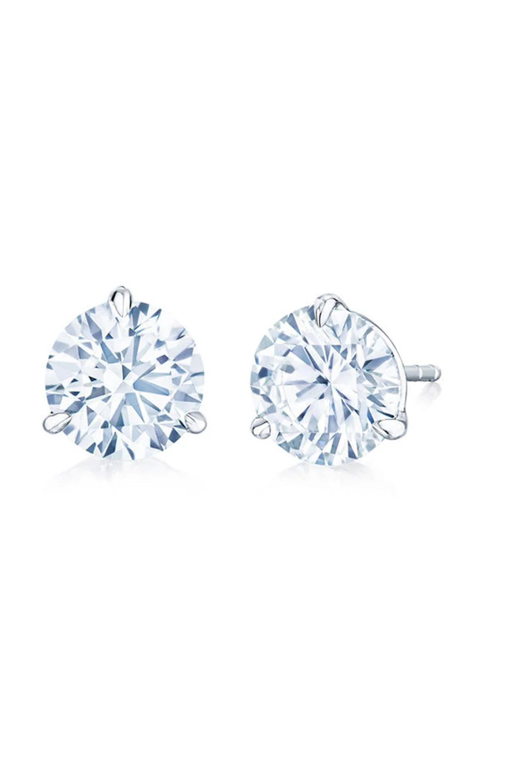 Round Diamond Stud Earrings - 4.04ct