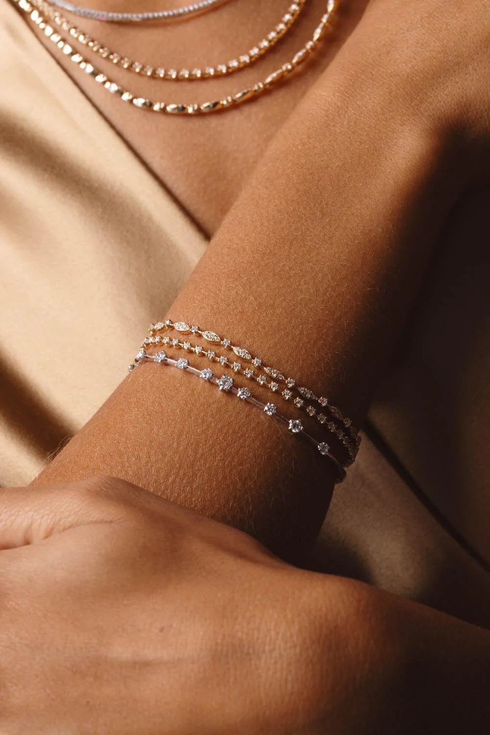 Star-Set Starry Night Bangle Bracelet - Image 4