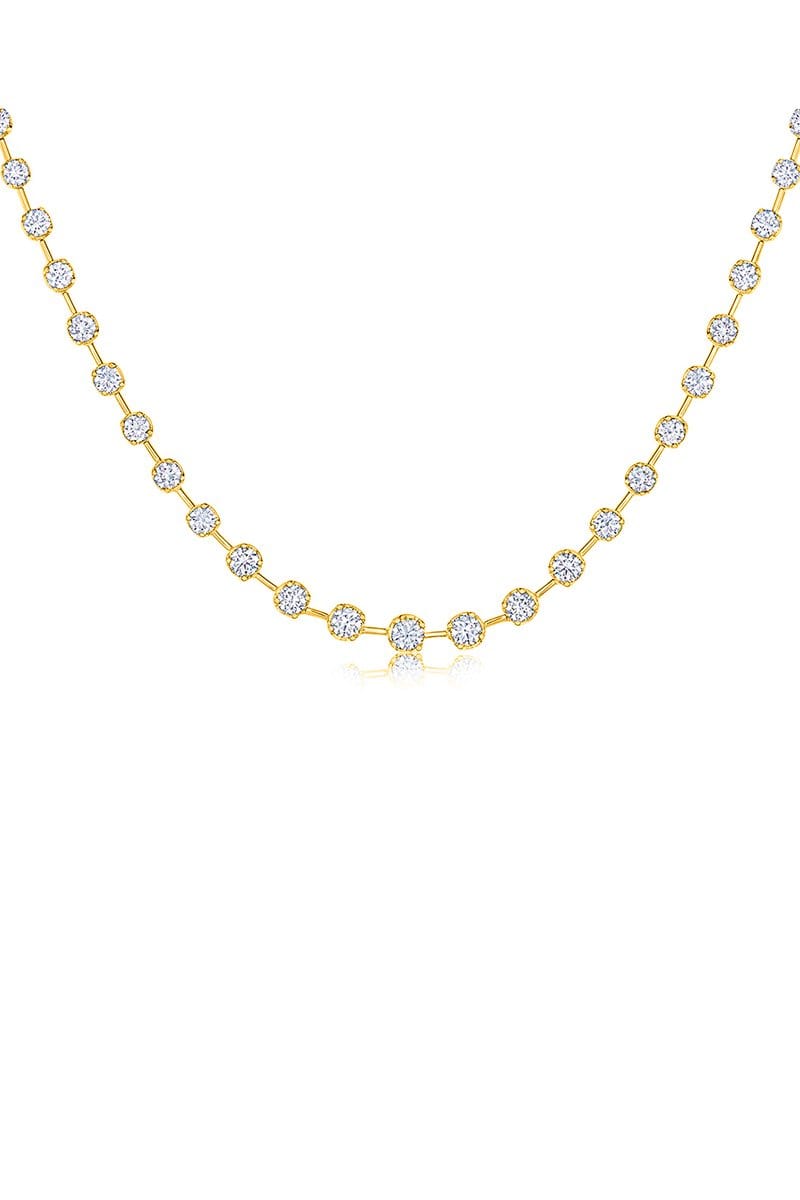Starry Night Diamond Partway Necklace