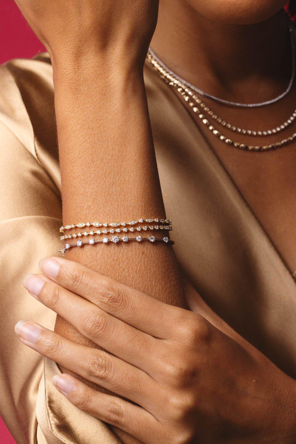 Starry Night Double Line Bracelet - Image 2