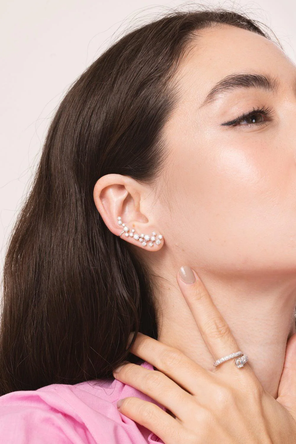 Starry Night Ear Climber Earrings - Image 2