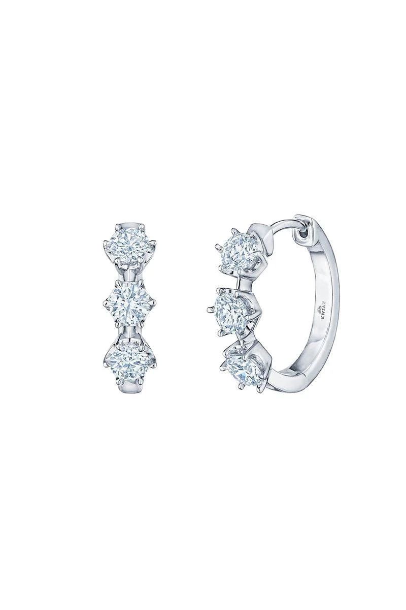 Starry Night Petite Hoop Earrings