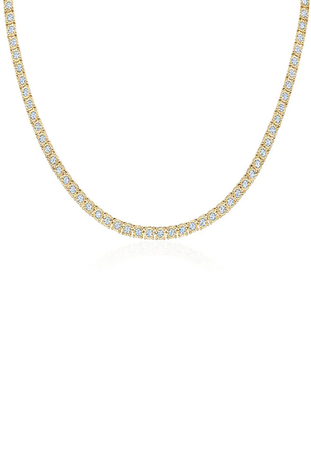 Sunburst Diamond Line Necklace