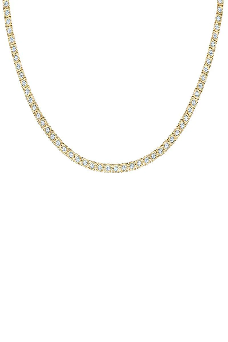 Sunburst Diamond Line Necklace
