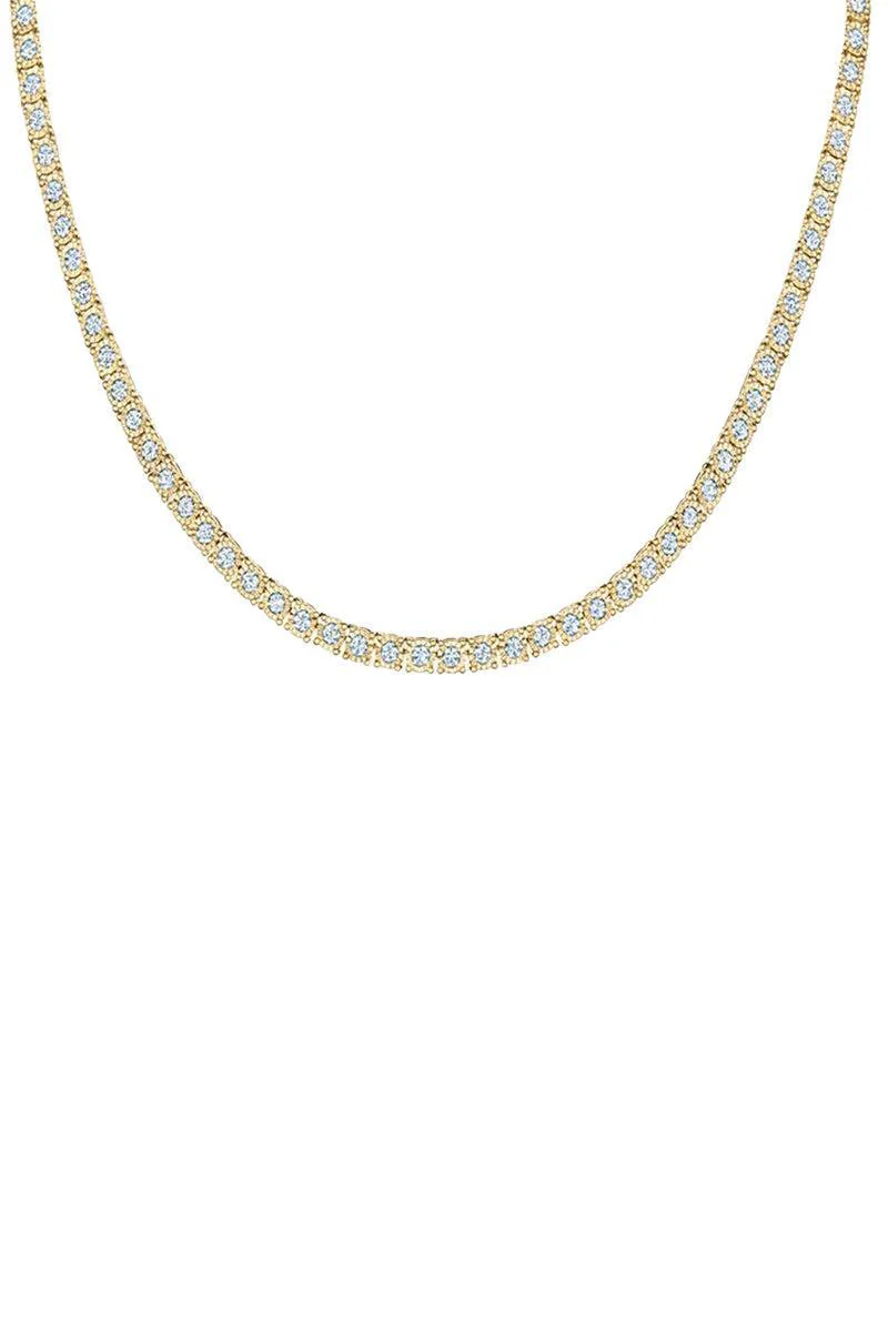 Sunburst Diamond Line Necklace