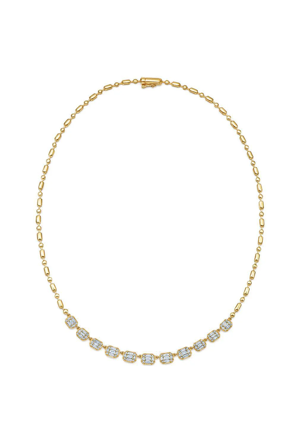 Sunburst Graduated Line Necklace