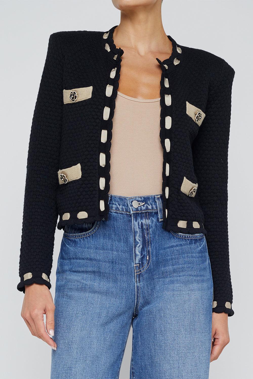 Astor Cardigan - Black Cappucino - Image 3