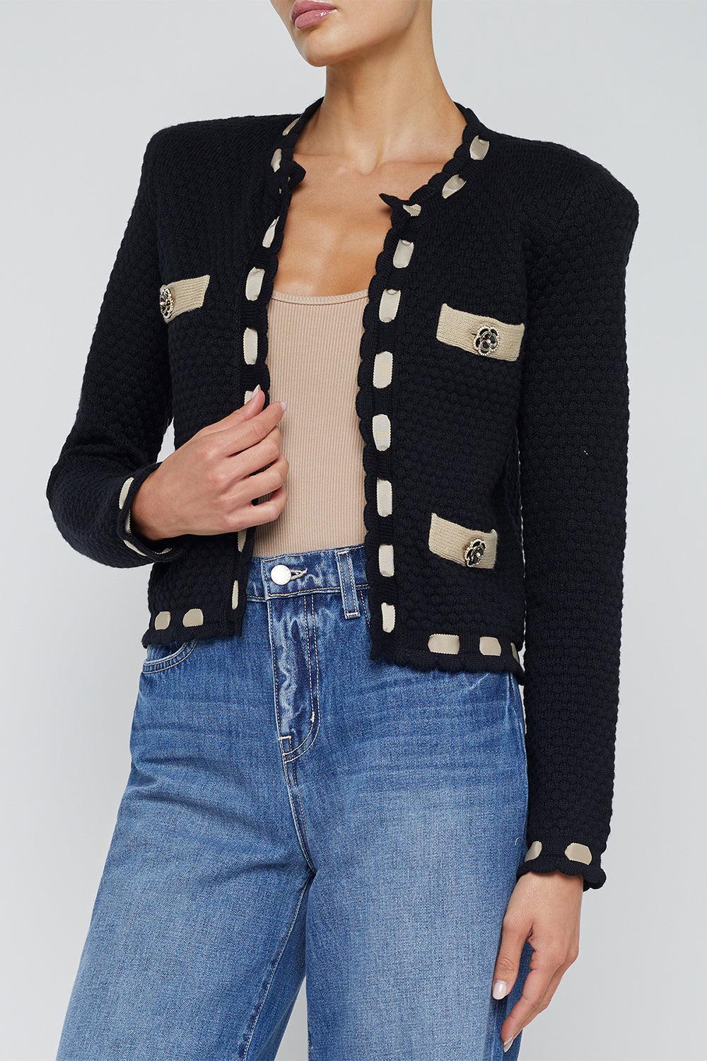 Astor Cardigan - Black Cappucino - Image 4