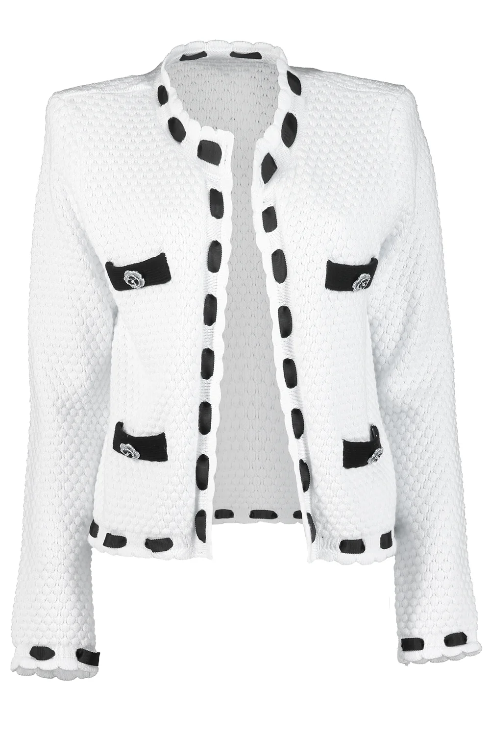 Astor Cardigan - Ivory Black