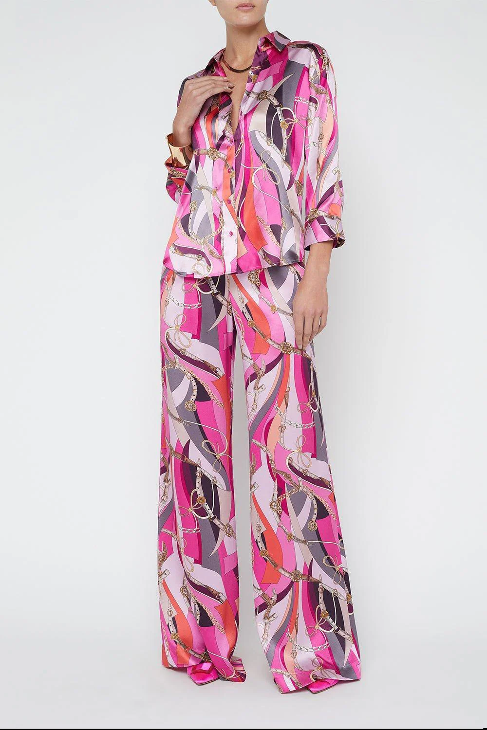 Dani Blouse - Pink Multi Buckle Swirl - Image 4