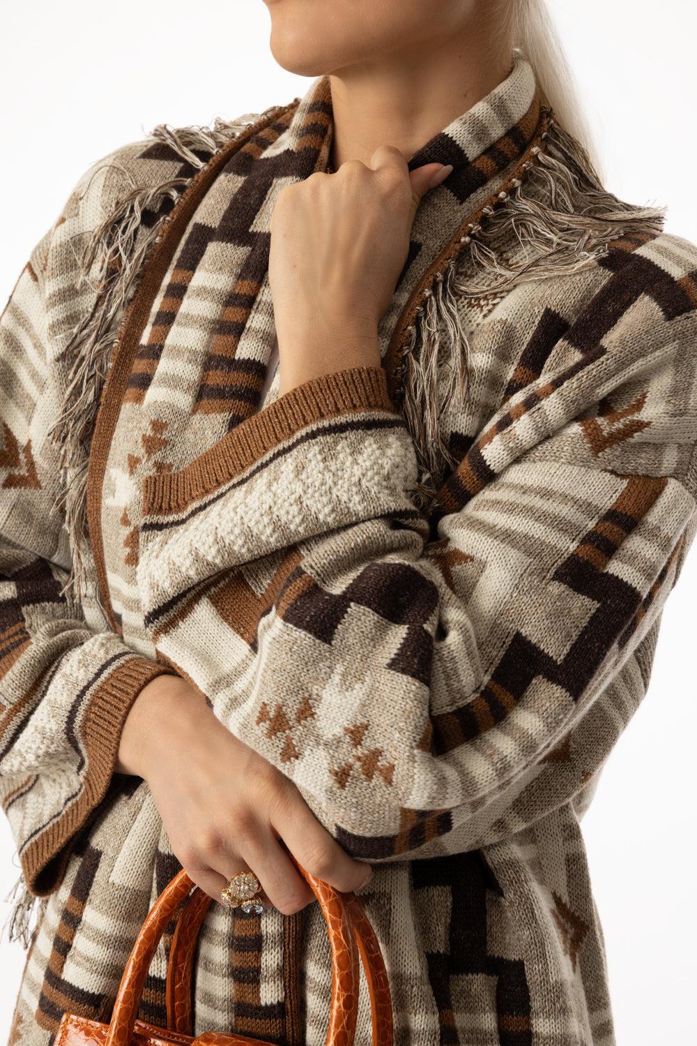 Jair Long Fringe Cardigan - Image 2