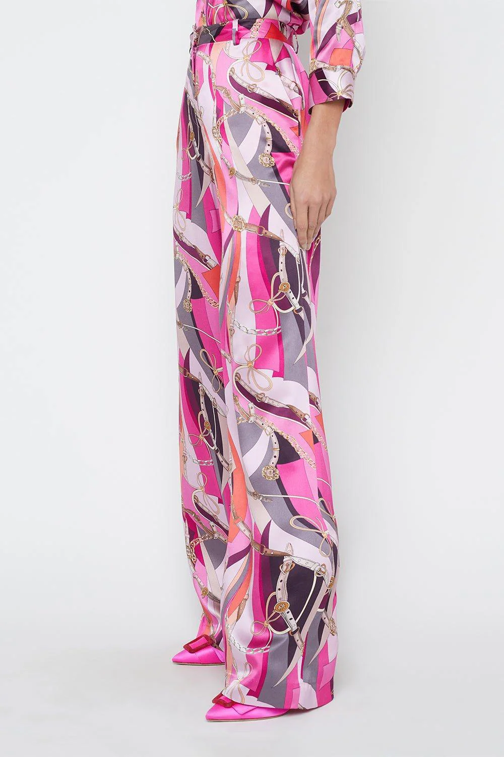 Pilar Pant - Pink Multi Buckle Swirl - Image 2