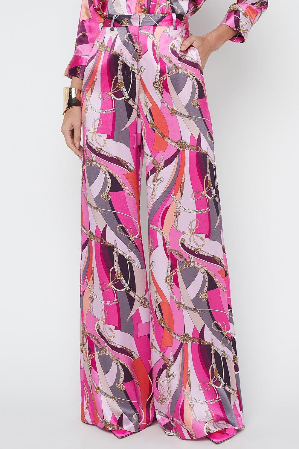 Pilar Pant - Pink Multi Buckle Swirl - Image 4