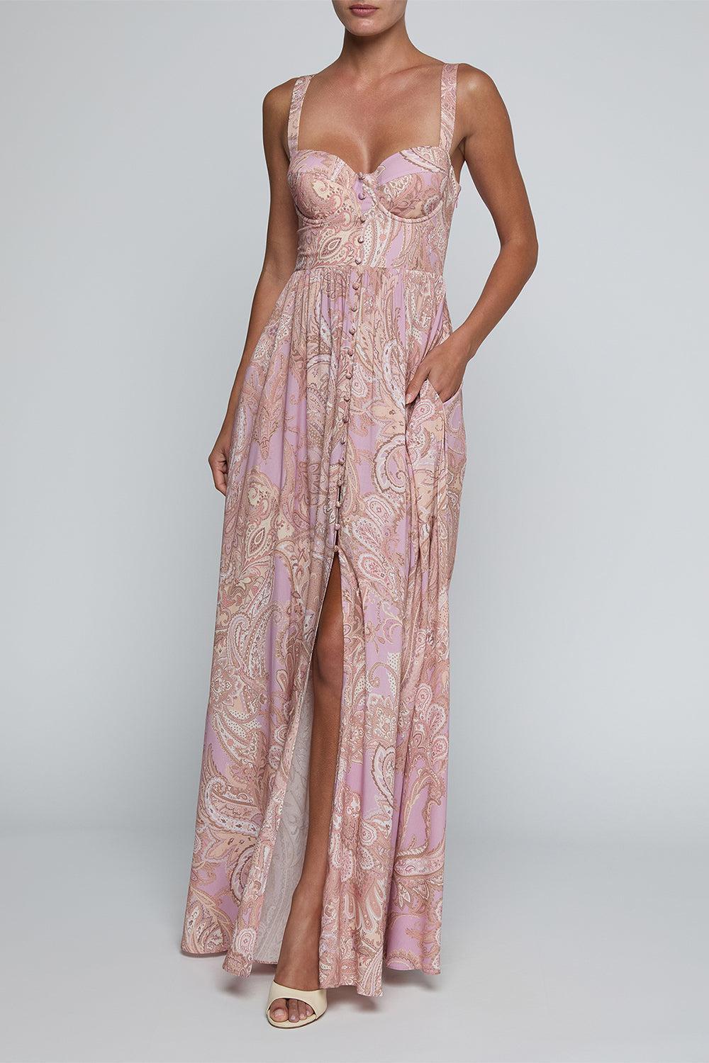 Rosette Maxi Dress