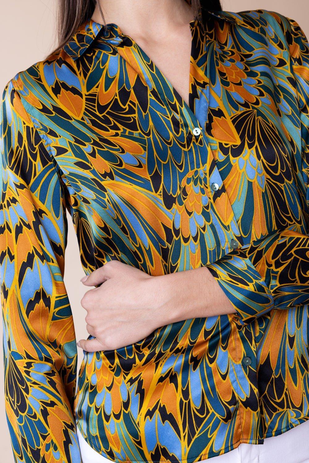 Tyler Blouse - Parrot Feather - Image 4