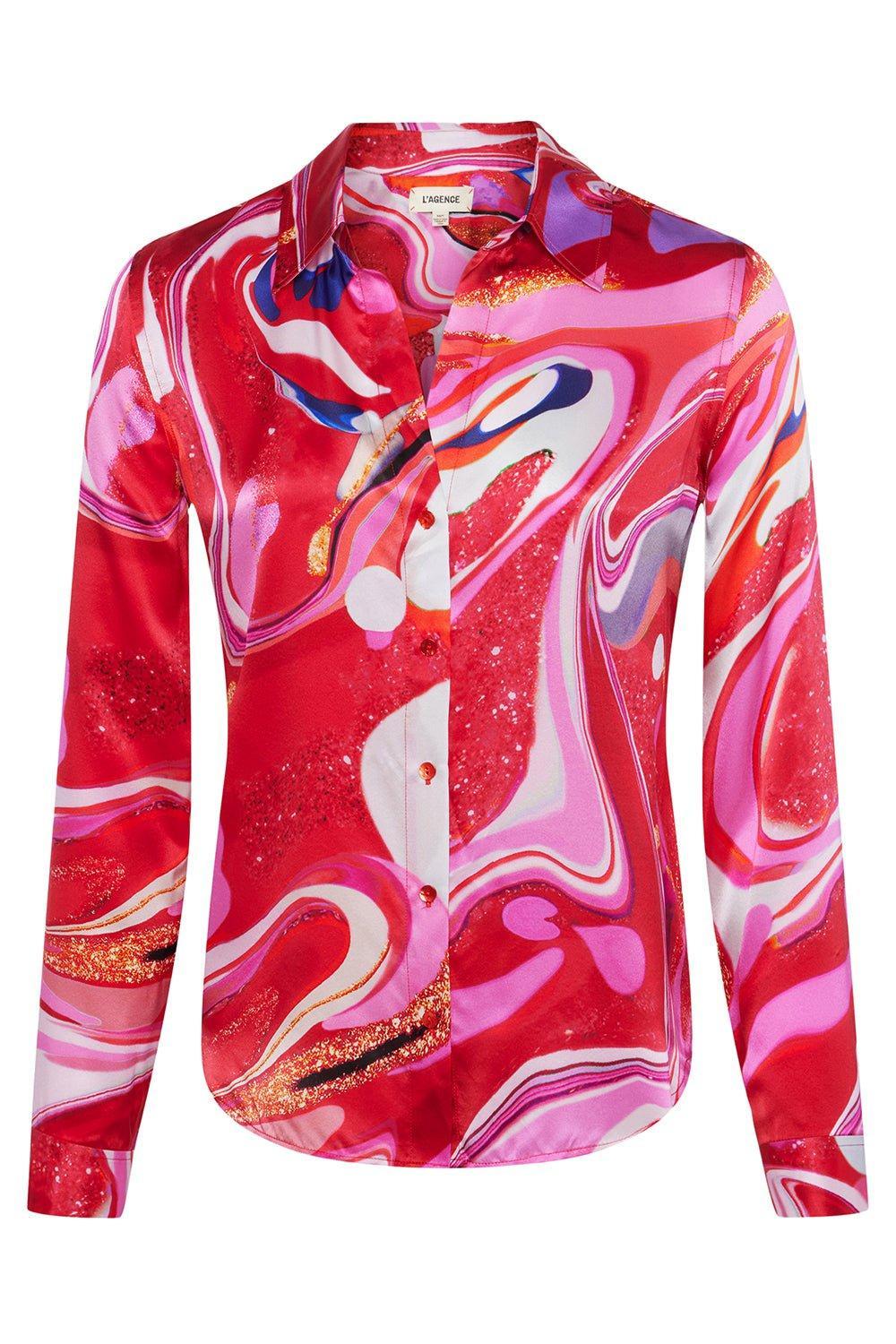 Tyler Blouse - Pink Tie Dye