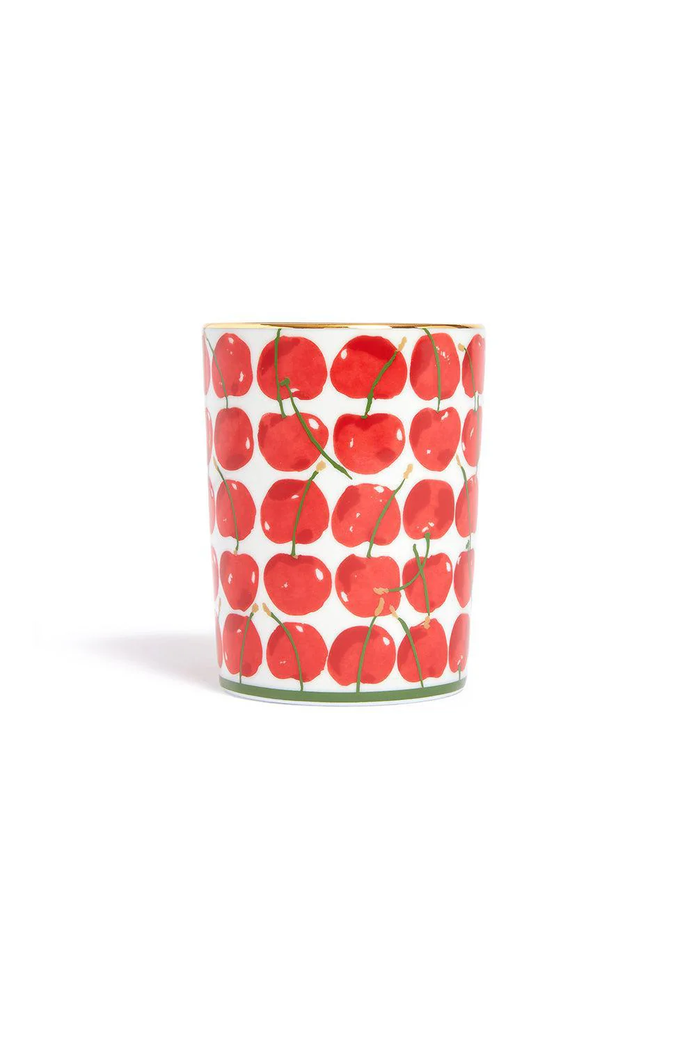 Decorative Cup - Cherries Ivory