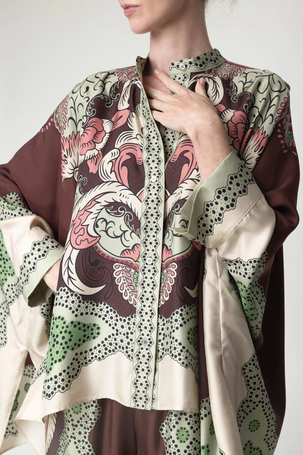 Foulard Shirt - Portal Placée Brown - Image 3
