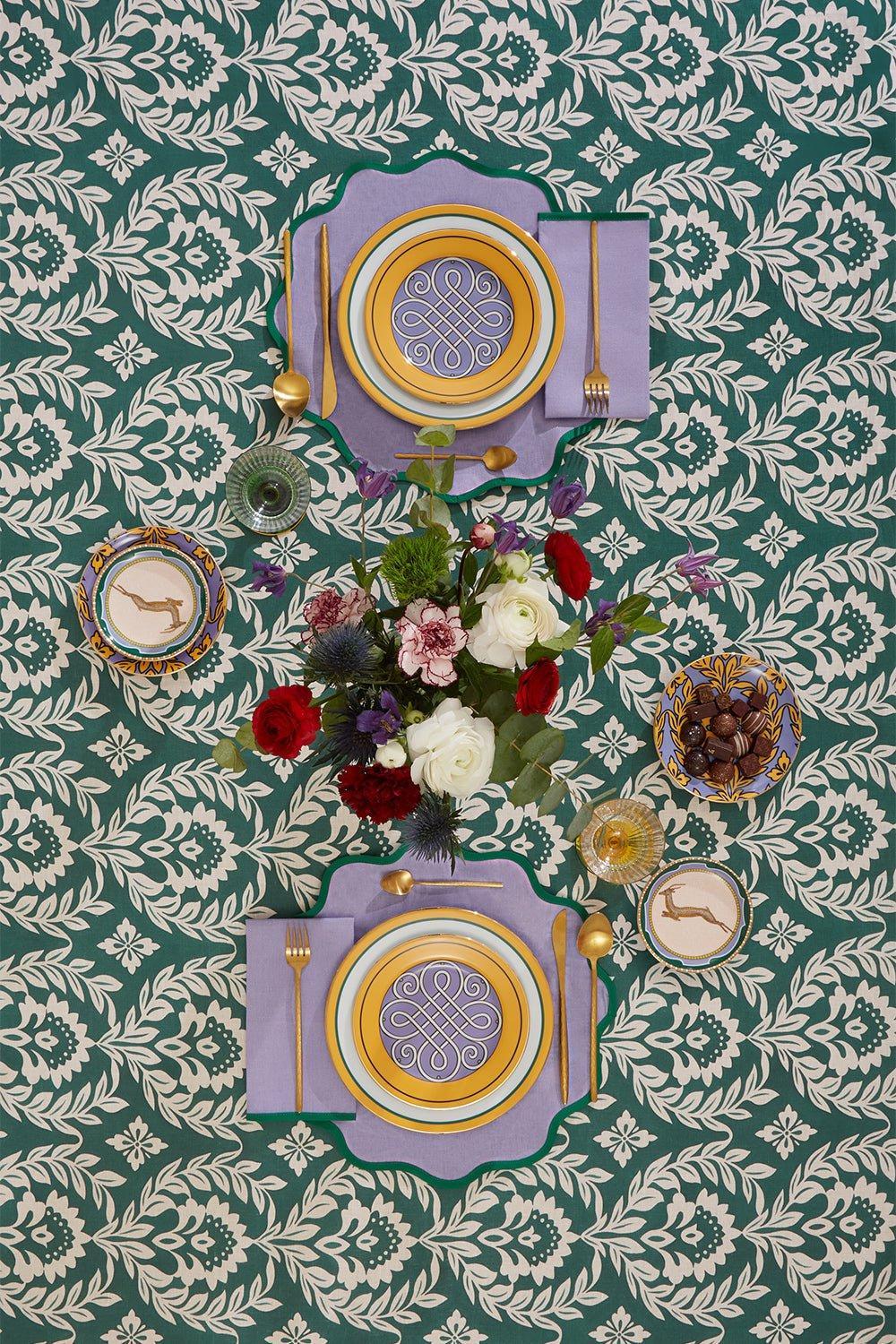 Medium Tablecloth - Green Garland - Image 2