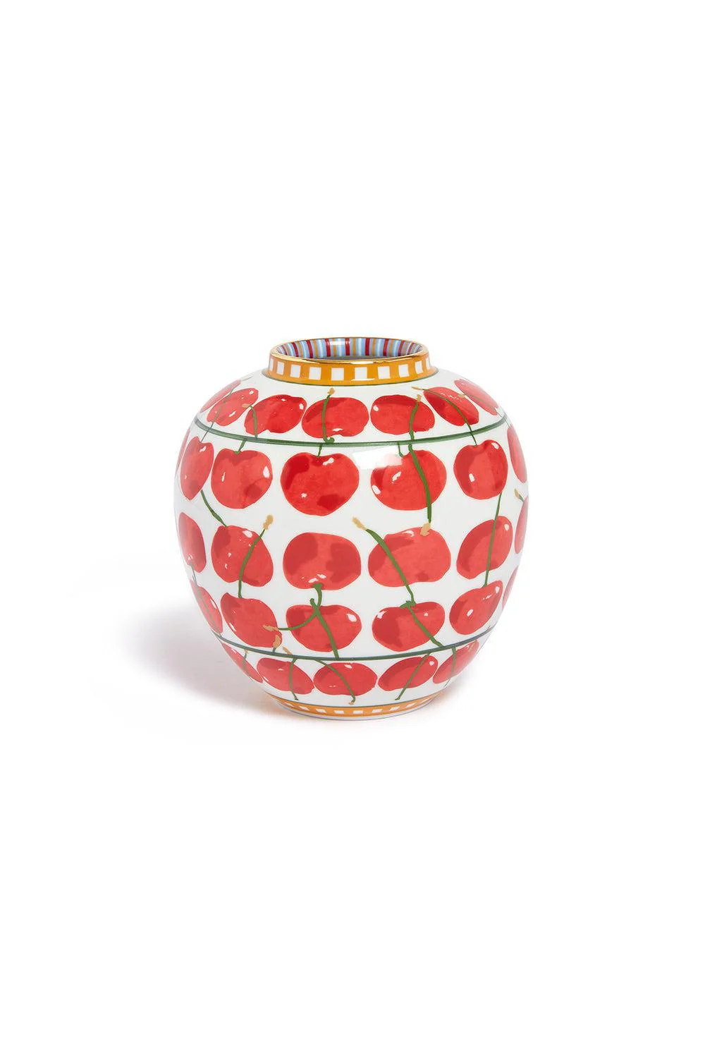 Small Bubble Vase - Cherries Ivory