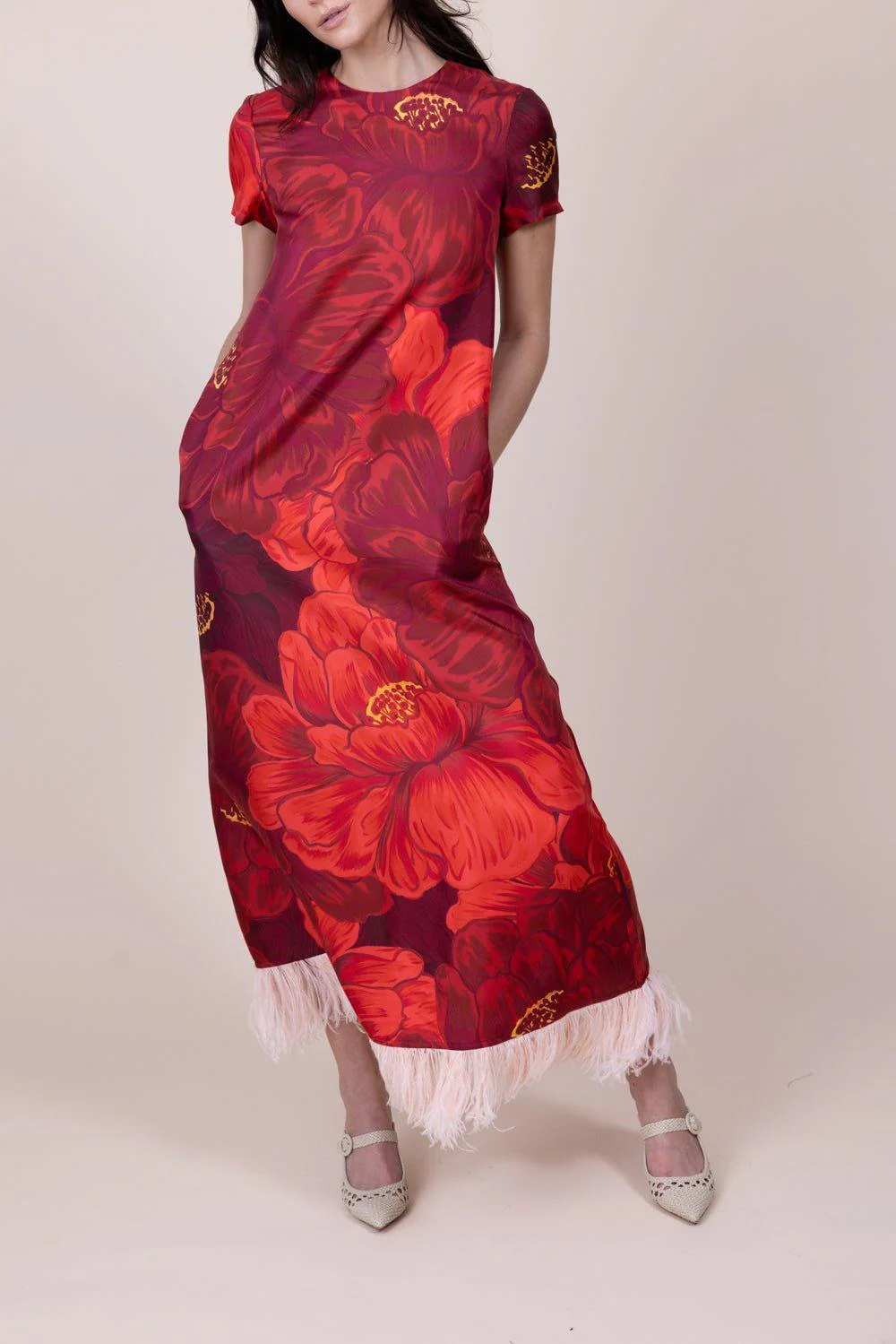 Swing Dress - Ruby Red - Image 3