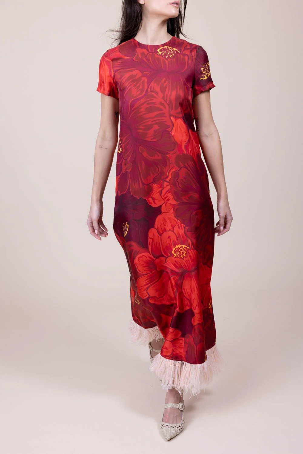 Swing Dress - Ruby Red - Image 4