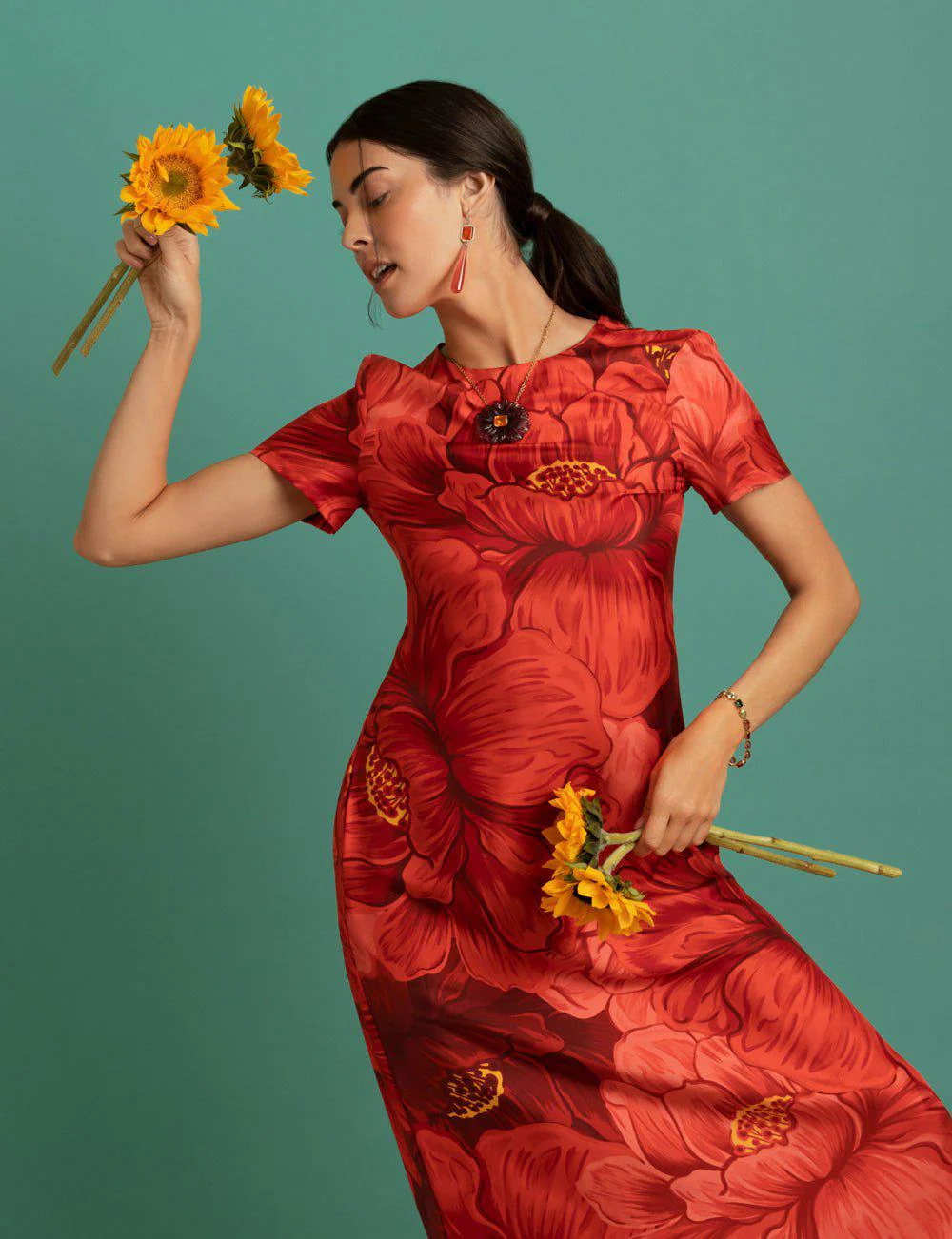 Swing Dress - Ruby Red - Image 8