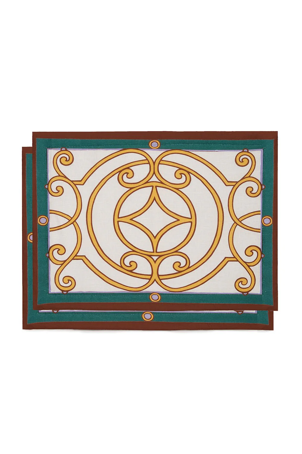 Tablemat Set Of 2 - Cortile Gold