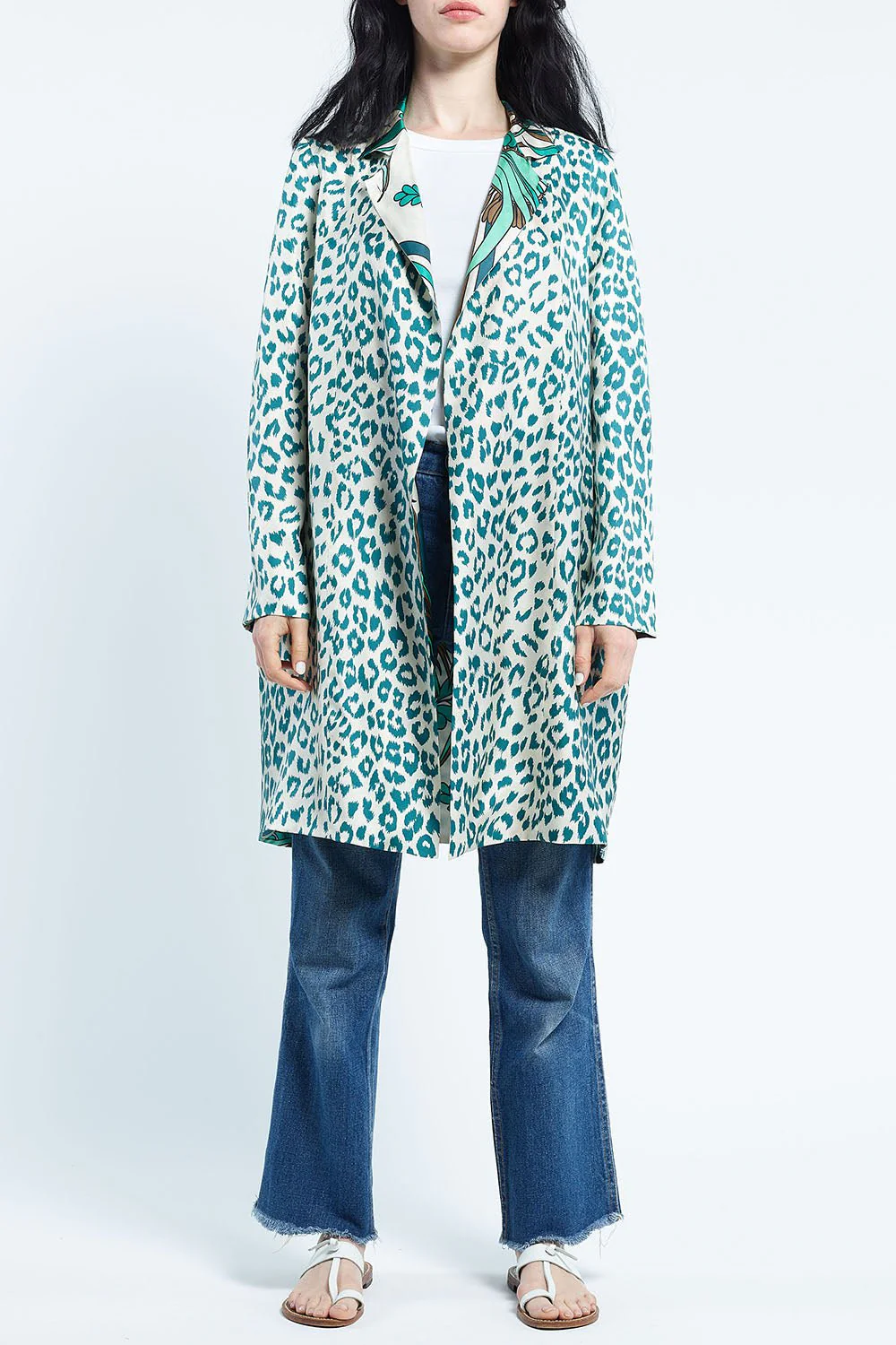 Liberte Kimono - Mix Corail Aqua Ecru - Image 6