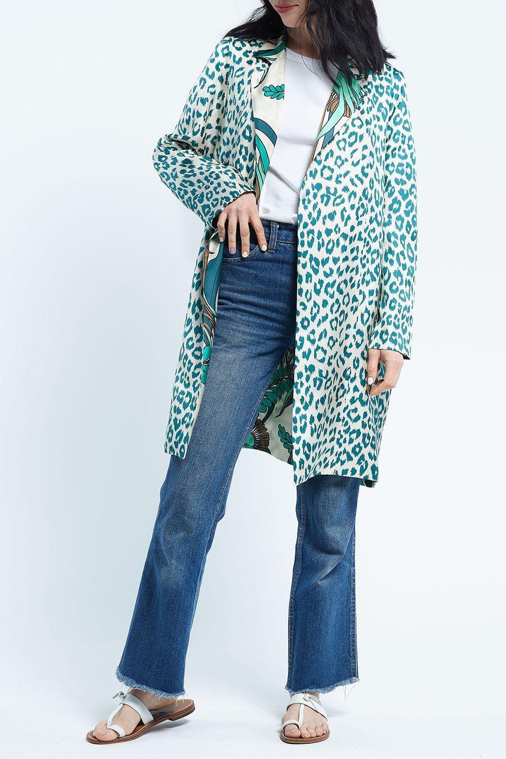 Liberte Kimono - Mix Corail Aqua Ecru - Image 7