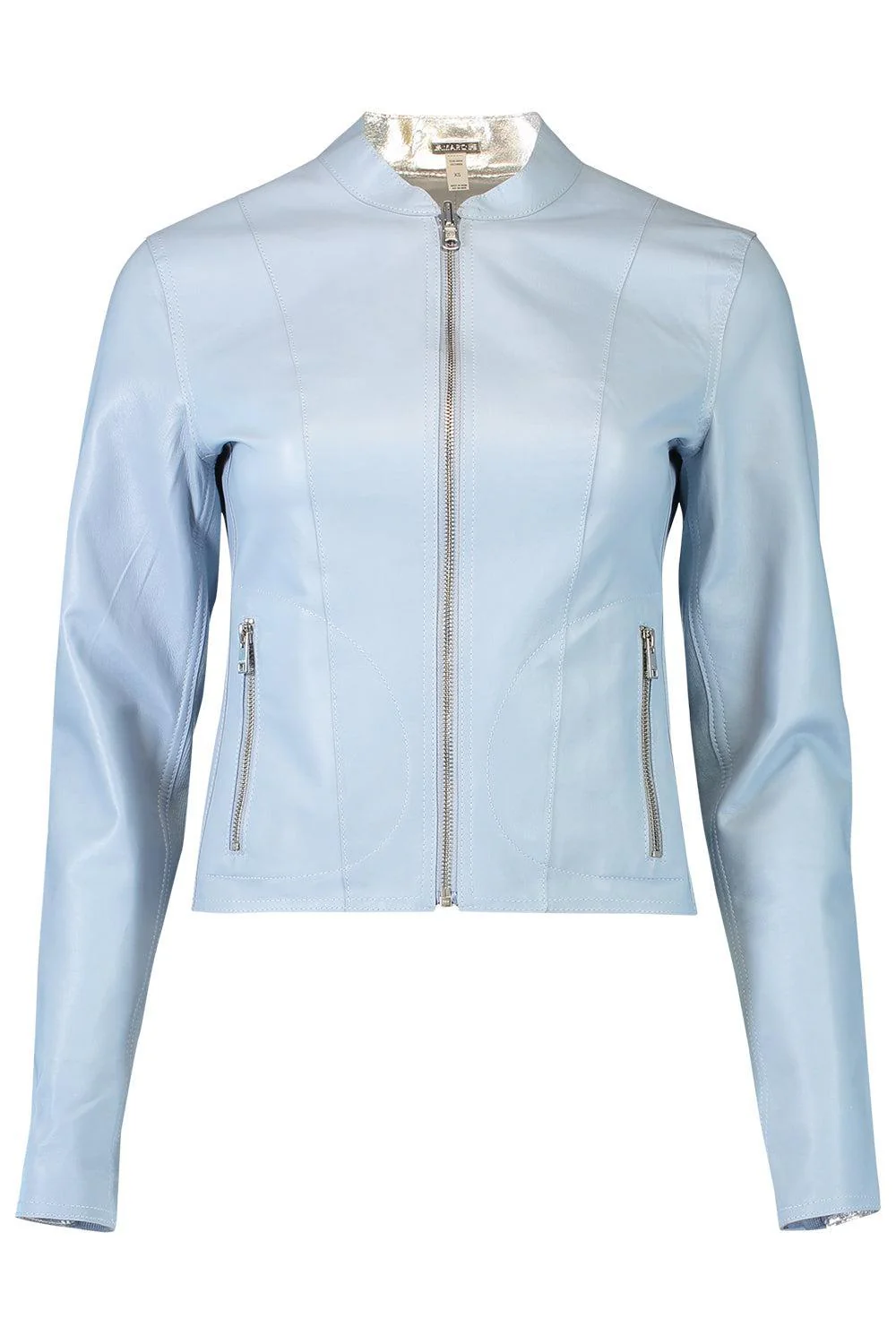 Chapin Bomber Jacket - Baby Blue Silver