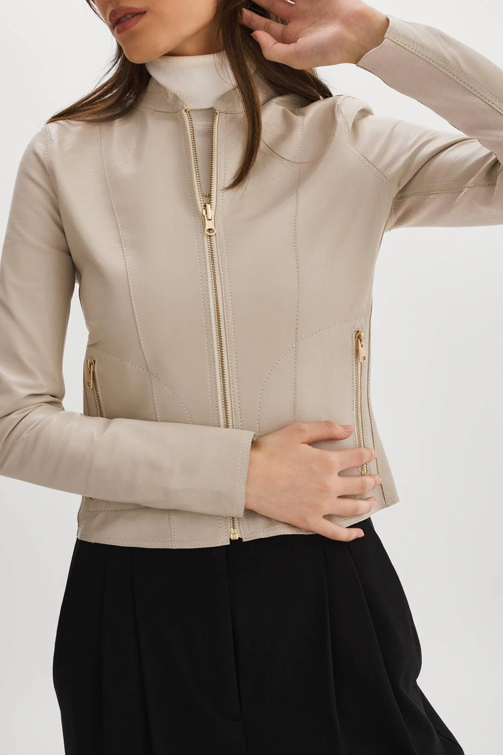 Chapin Reversible Jacket - Bone Gold - Image 3