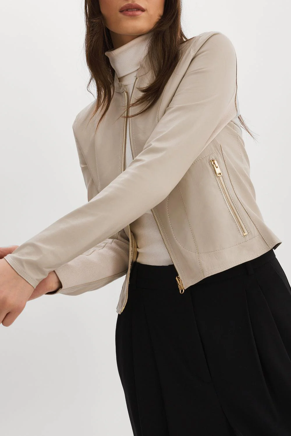 Chapin Reversible Jacket - Bone Gold - Image 4