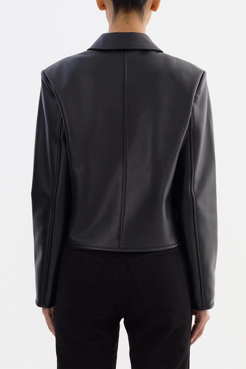 Francesca Crop Jacket - Black - Image 6