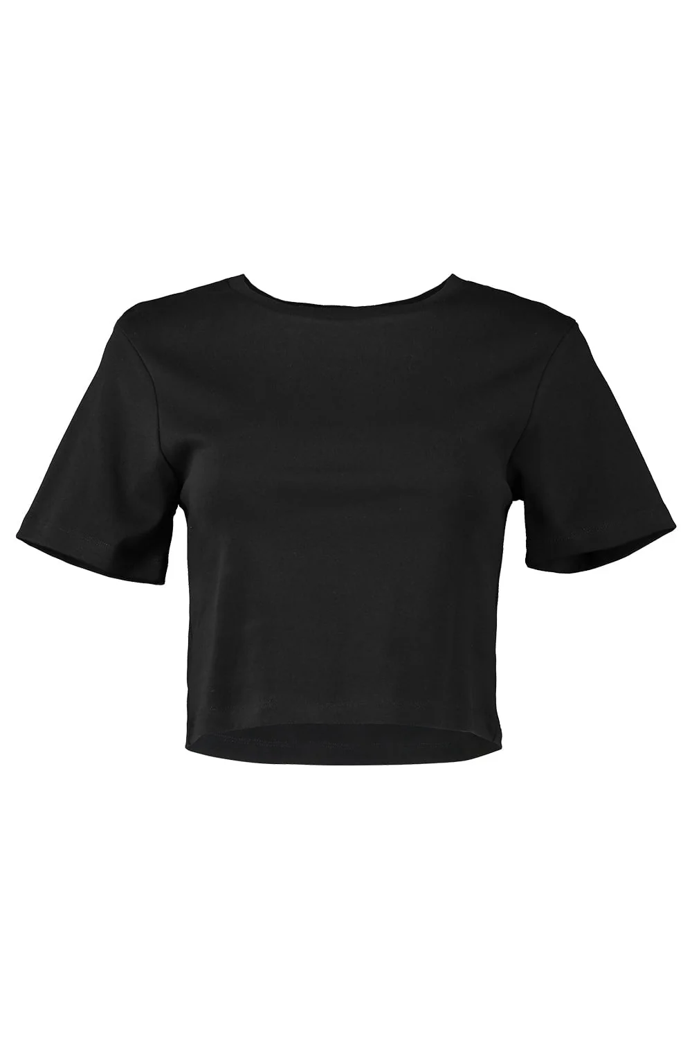 Inga Crop Tee - Black
