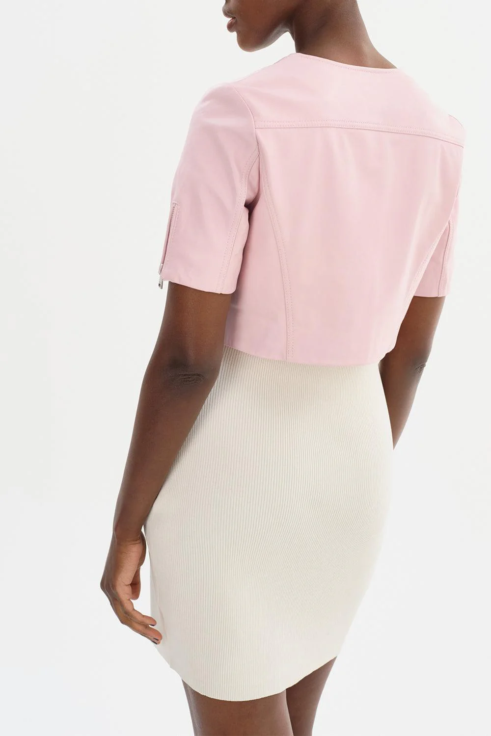 Kirsi Cropped Jacket - Ballerina Pink - Image 4