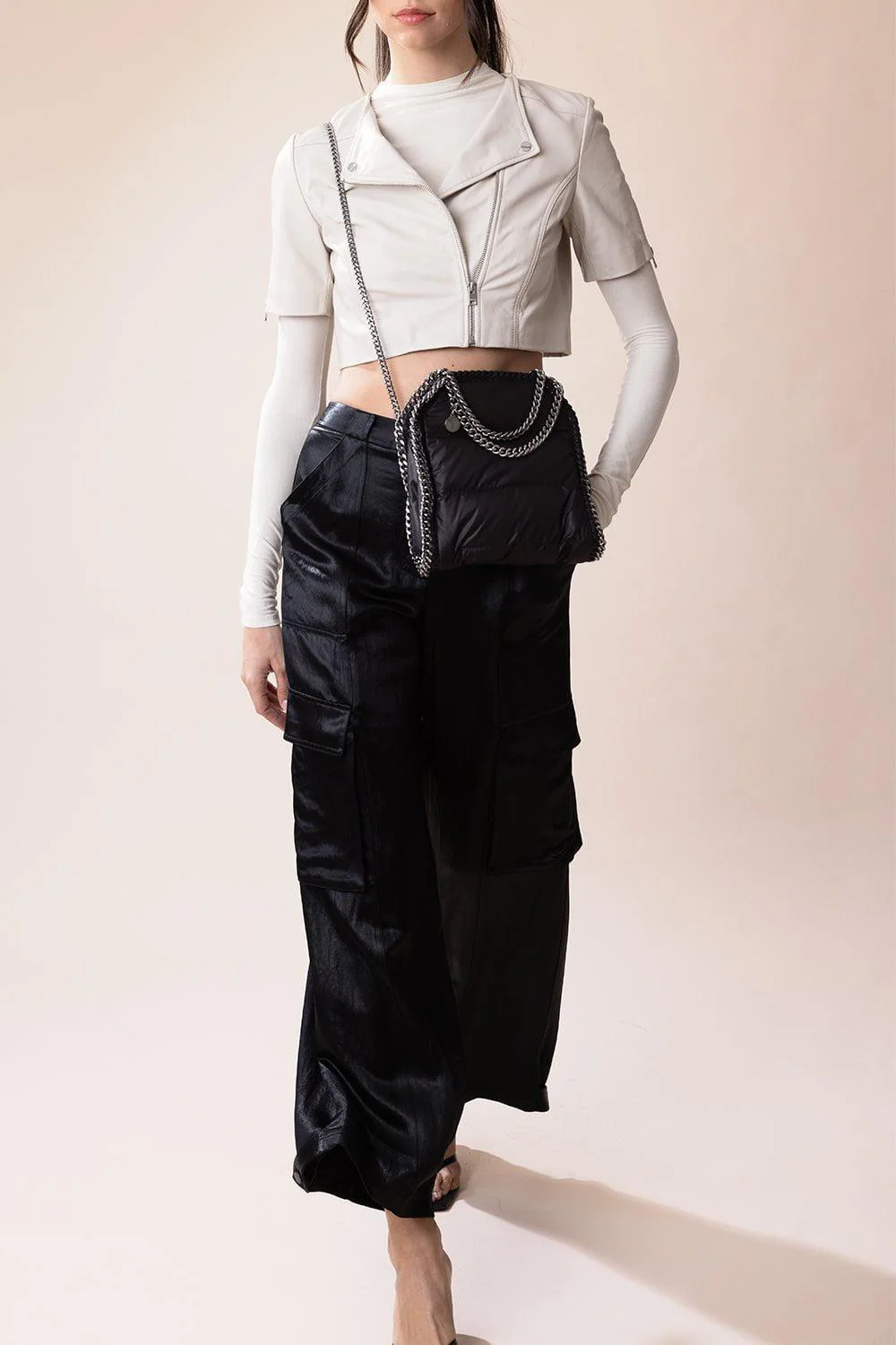 Kirsi Cropped Jacket - Bone - Image 6